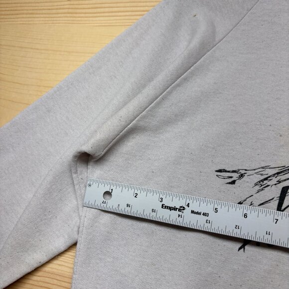 Vintage 70s Canada Quality Goods Sweater Shirt Mens Medium Gray Eagle Thin - Picture 10 of 16